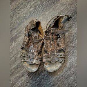 BedStu Leather Gladiator Sandals